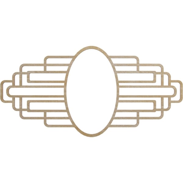 Ekena Millwork Elizabeth Wood Fretwork Pierced Ceiling Medallion, Birch, 20"W x 10"H x 5 1/2"IW x 9 1/2"IH x 1/4"T CMWP20X10X0250EBBI - main